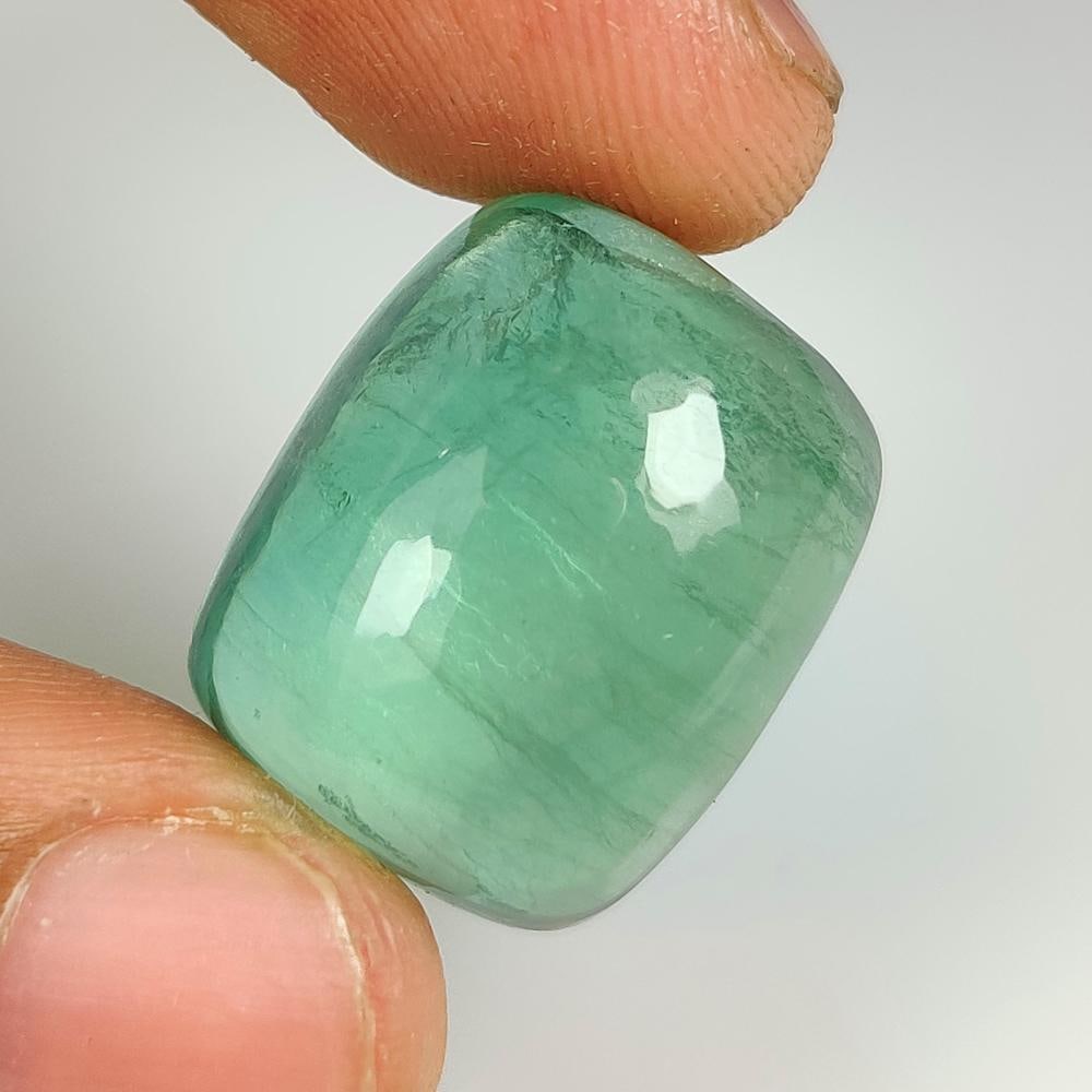 49.26 Ct Natural Flourite Cushion Cab (1 of 2)