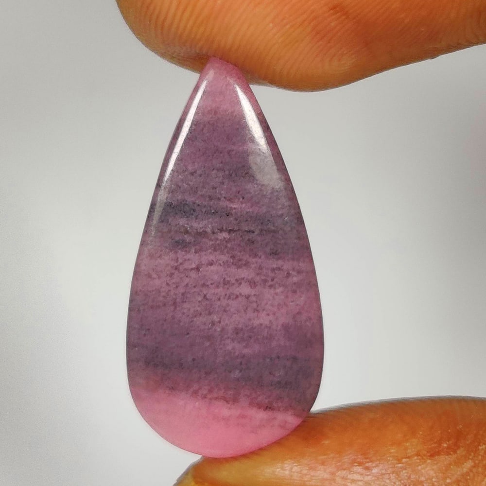 12.31 Ct Natural Cobalt Calcite Pear Cab: Weight - 12.31 Ct / Dimensions - 26.00 x 12.20 x 4.40 mm / Shape - Pear Cab / Color - Pink / Clarity - Opaque / Origin - India / Treatment - None