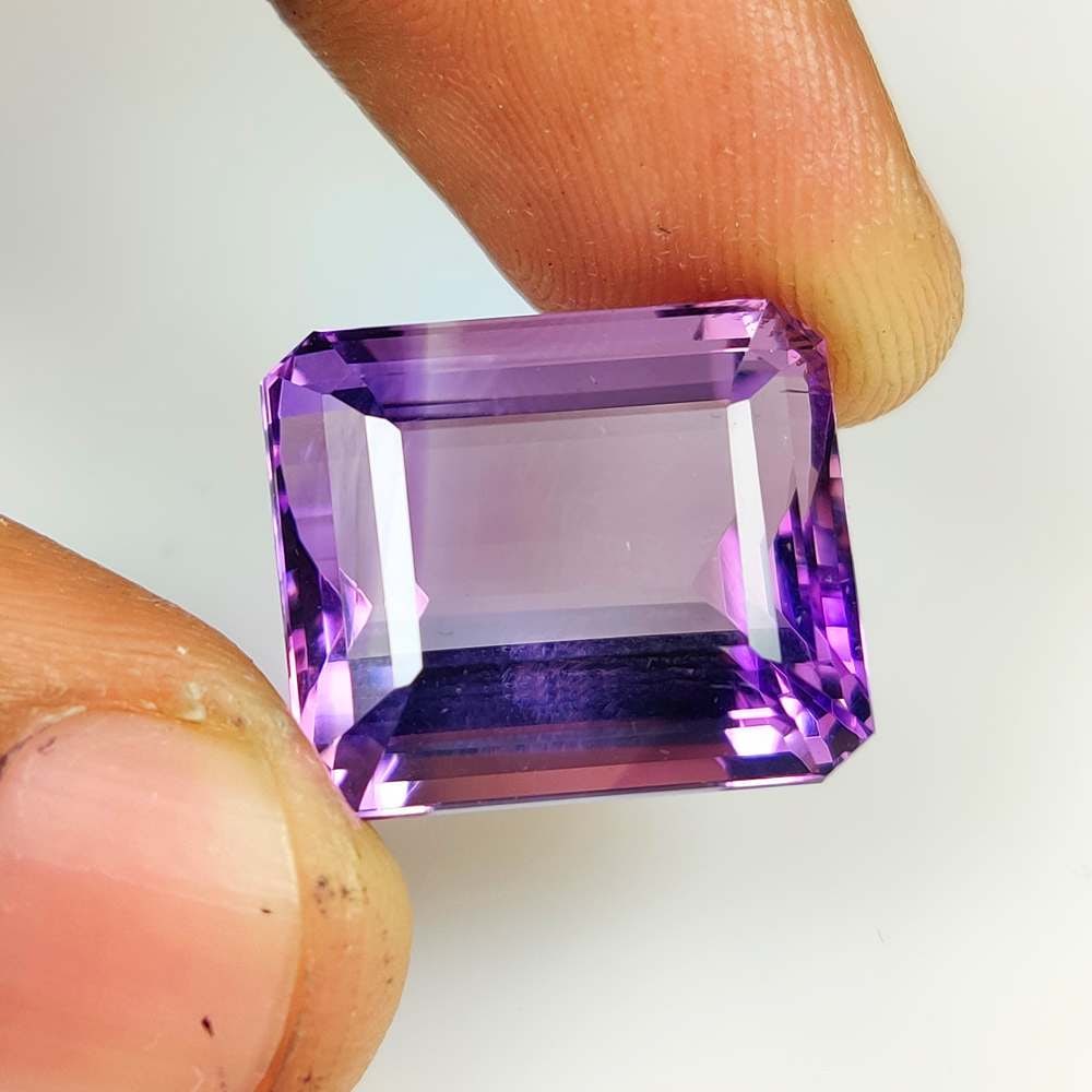 25.49 Ct Natural Purple Amethyst Octagon Cut: Weight - 25.49 Ct / Size - 17.80 x 15.30 x 11.80 mm / Shape - Octagon Cut / Color - Purple / Clarity - VVS / Origin -Brazil / Treatment - Heated