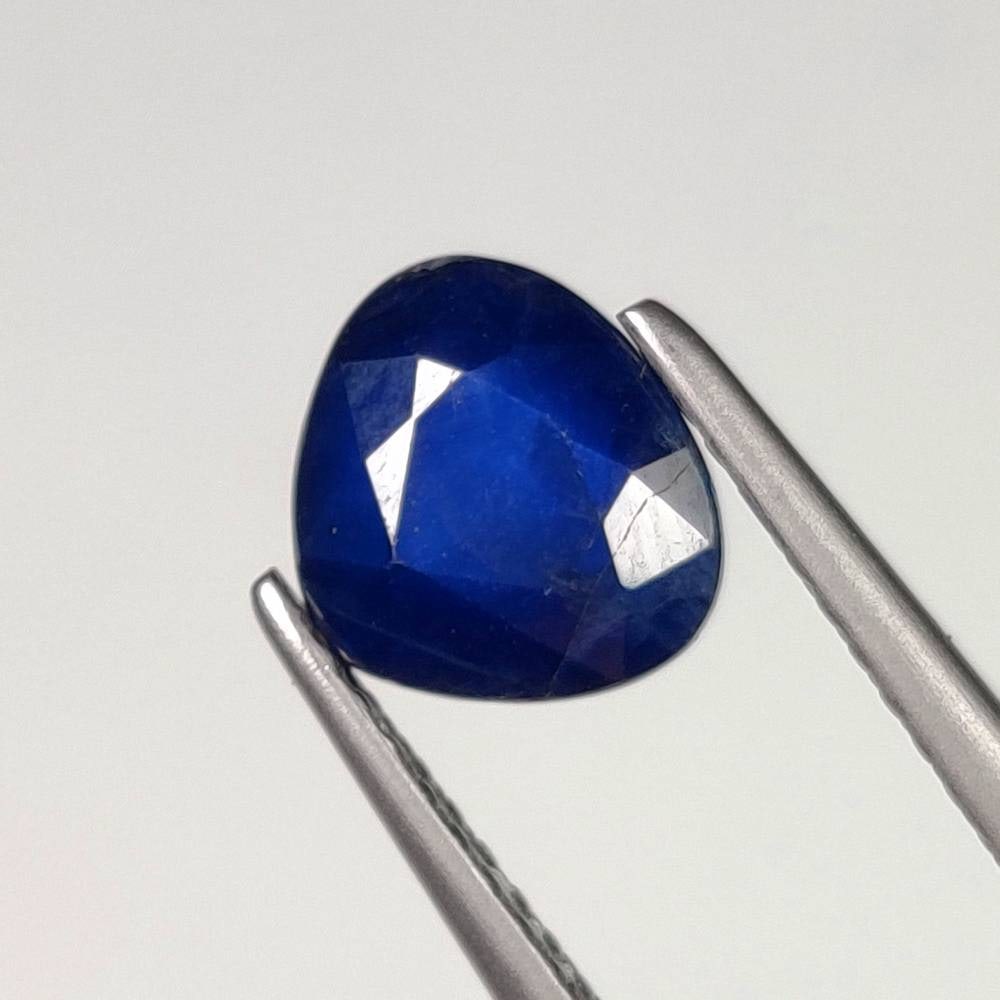 1.71 Ct Natural Blue Sapphire Pear Cut: Weight - 1.71 Ct / Size- 6.70 x 7.50 x 4.00 mm / Shape - Pear Cut / Clarity - Opaque / Origin - Sri Lanka / Treatment - Diffused