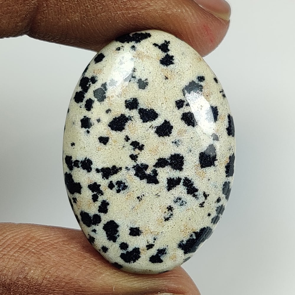 25.50 Ct Natural Dalmation Jasper Quartz Oval Cab (1 of 2)