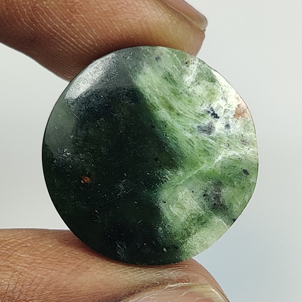 16.61 Ct Natural Seraphinite Round Cab (1 of 2)