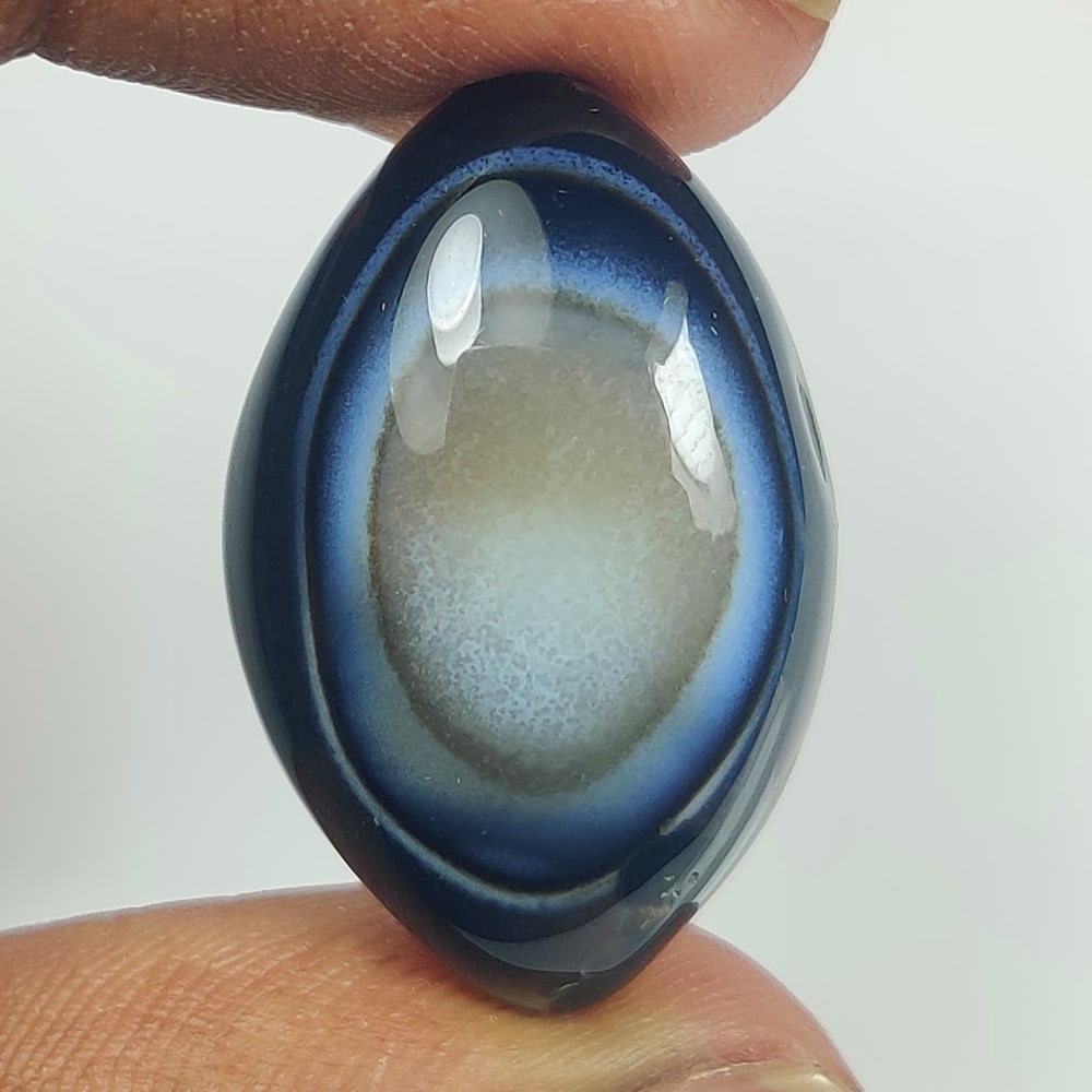 38.47 Ct Natural Eye Agate Marquise Cab (1 of 2)