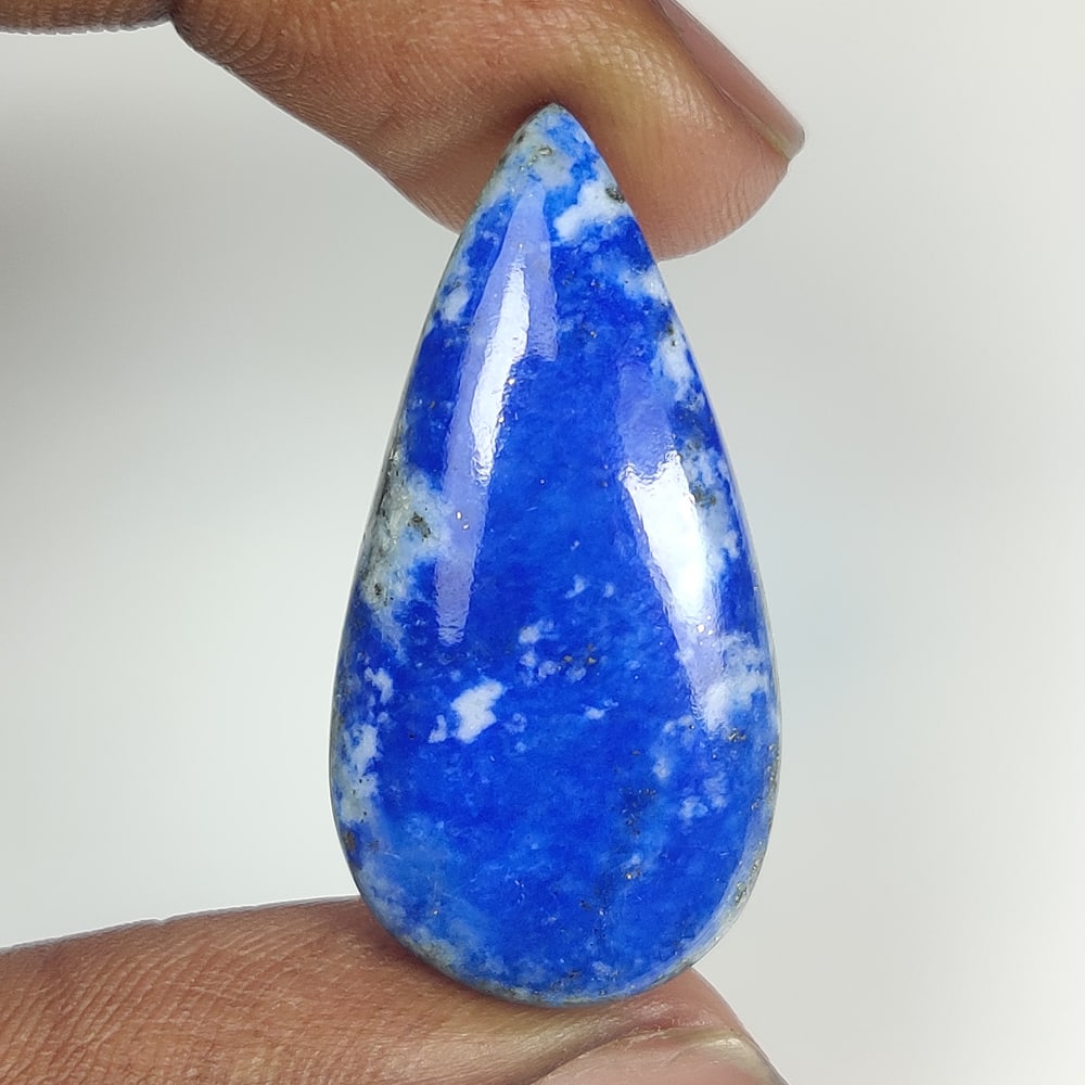 32.04 Ct Natural Blue Lapis Lazuli Pear Cab (1 of 2)