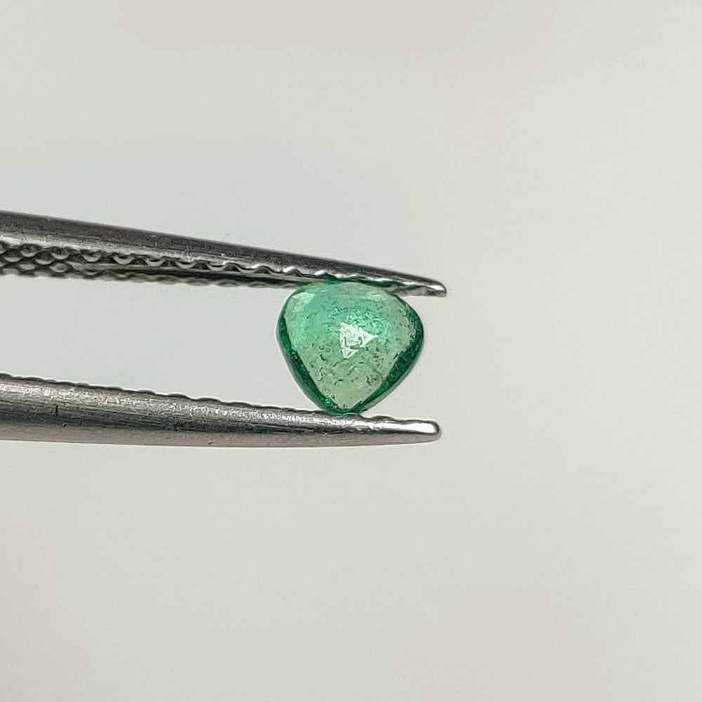 0.20 Ct Natural Zambian Green Emerald Pear Cut - 2