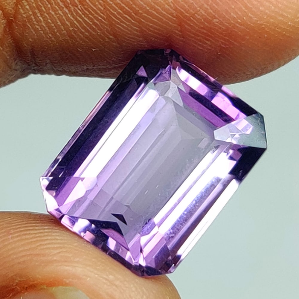 9.19 Ct Natural Purple Amethyst Octagon Cut: Weight - 9.19 Ct / Dimensions - 13.50 x 10.60 x 8.20 mm / Shape - Octagon Cut / Color - Purple / Clarity - VVS / Origin -Brazil / Treatment - Heated