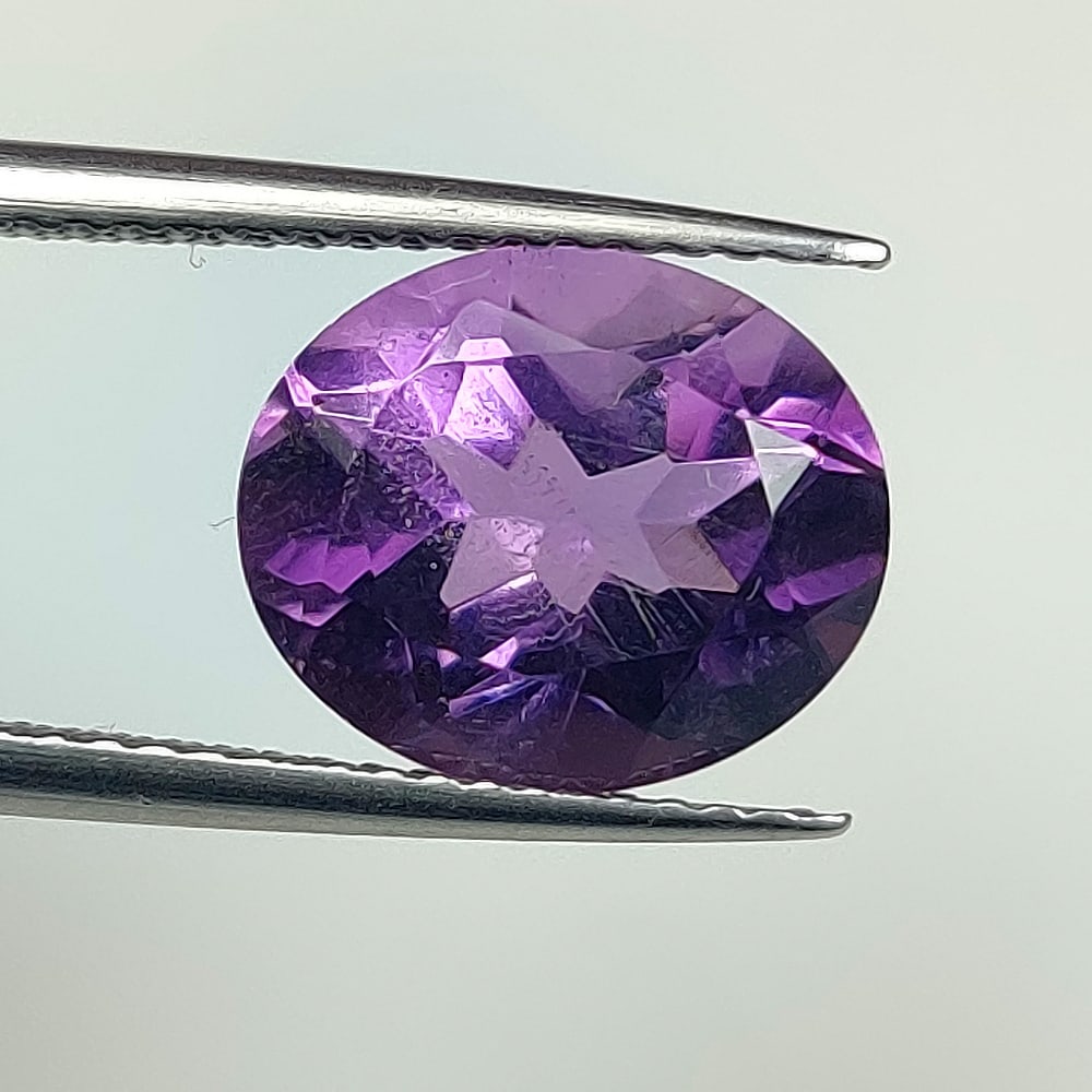 3.42 Ct Natural Purple Amethyst Oval Cut (1 of 2)