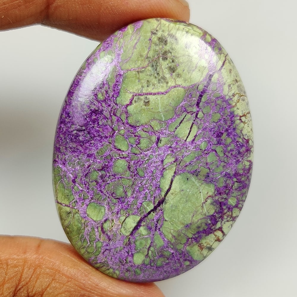39.13 Ct Natural Stichitite Purpurite Oval Cab (1 of 2)