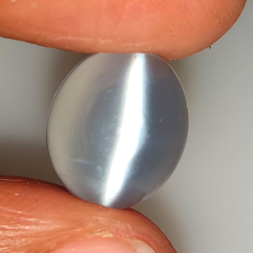 3.71 Ct Natural Sharp Line Moonstone Oval Cab (1 of 1)