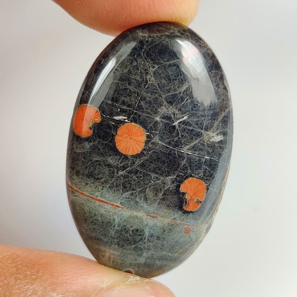 24.19 Ct Natural Peanut Obsidian Oval Cab: weight - 24.19 Ct / Size - 33.00 x 20.00 x 5.20 mm / Shape - Excellent Oval Cab / Origin - Brazil / Treatment - None