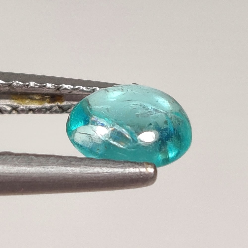 0.70 Ct Natural Blue Apatite Oval Cut: Weight - 0.70 Ct / Size - 6.20 x 5.30 x 2.50 mm / Top Class Quality / Oval Cut / Origin - Brazil / Treatment - None