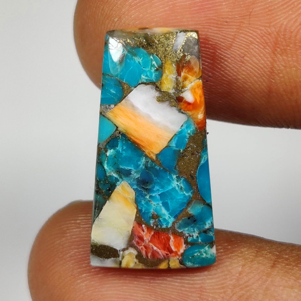 9.49 Ct Natural Candy Turquoise Fancy cab: Weight - 9.49 Ct / Size - 21.00 x 11.40 x 4.00 mm / Good Color / Fancy Cab - Ready for Jewellery Setting / Origin - Egypt / Treatment - None