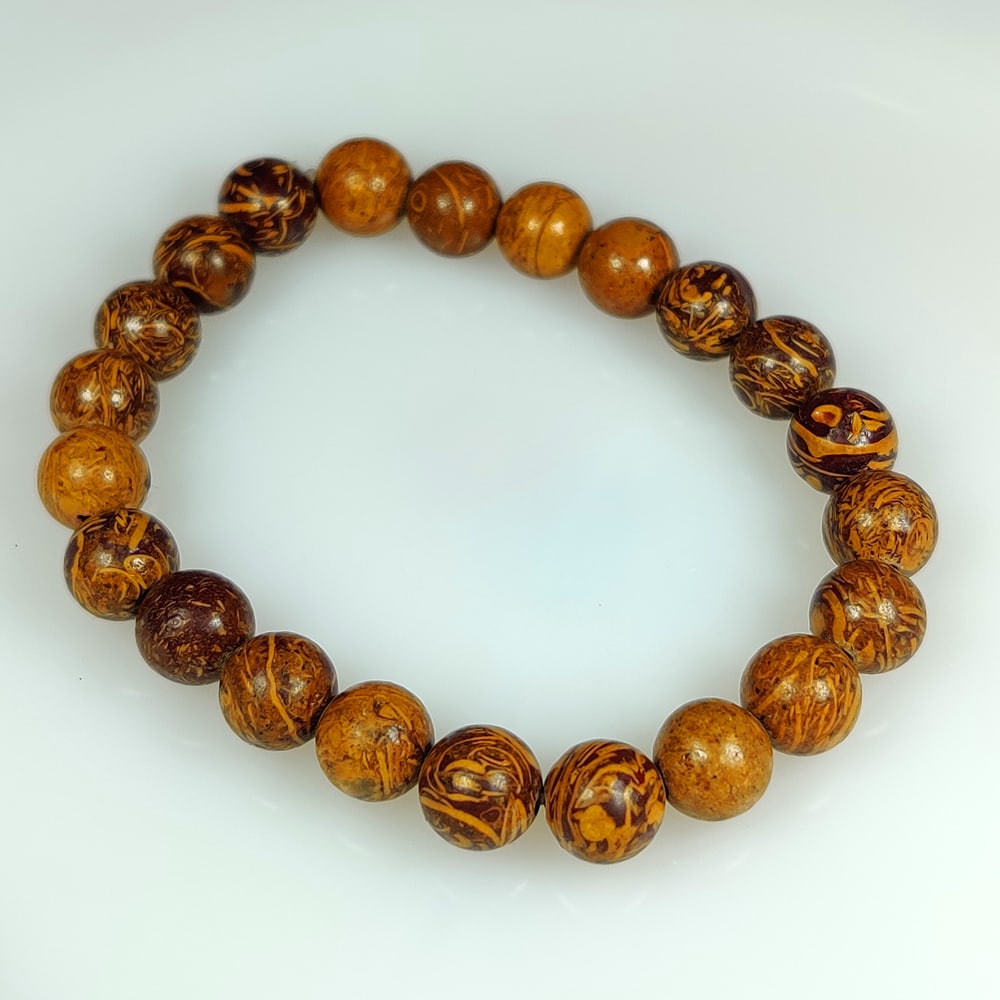 96.87 Ct Natural Mariam Jasper Round Ball Beads: weight - 96.87 Ct / Size - 8.60 - 8.80 mm / 22 Pc's / 7" inches / Shape - Excellent Round Ball Beads / Origin - Brazil / Treatment - None