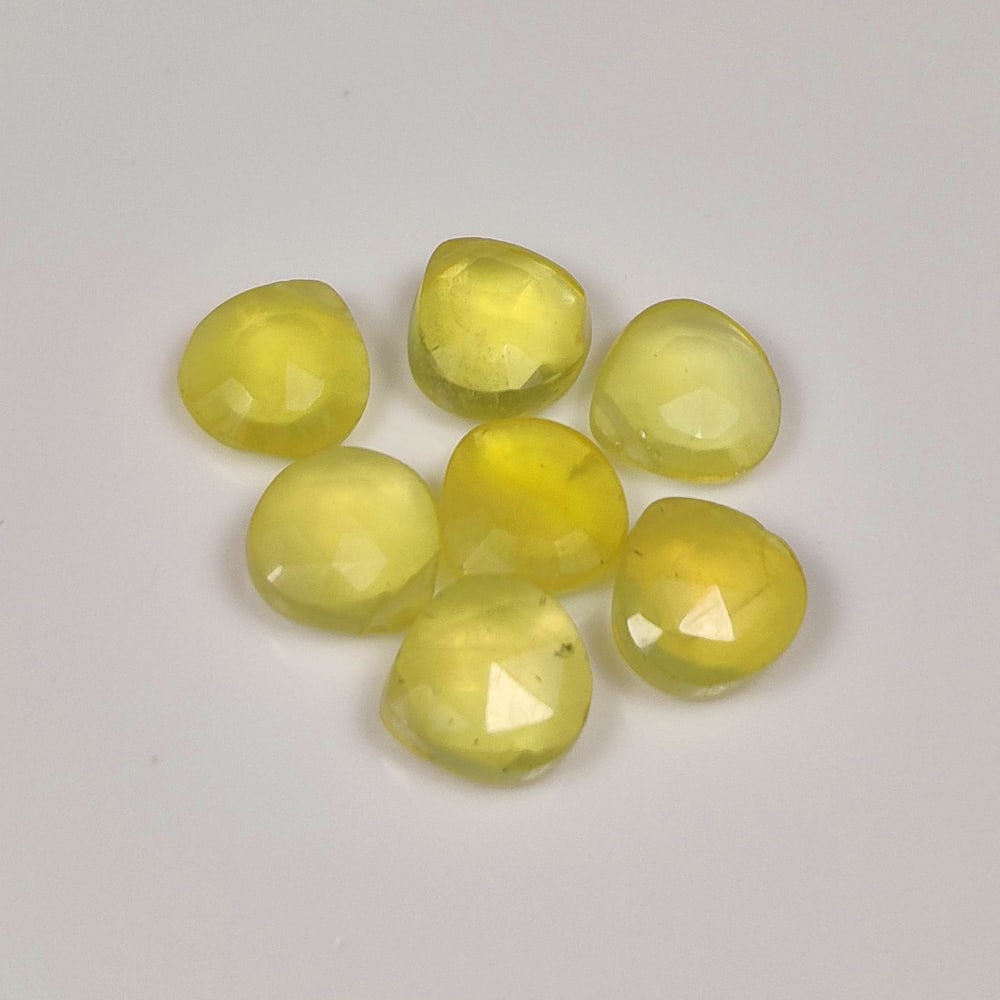 8.05 Ct Natural Yellow Onyx Pear Cut Beads (1 of 2)
