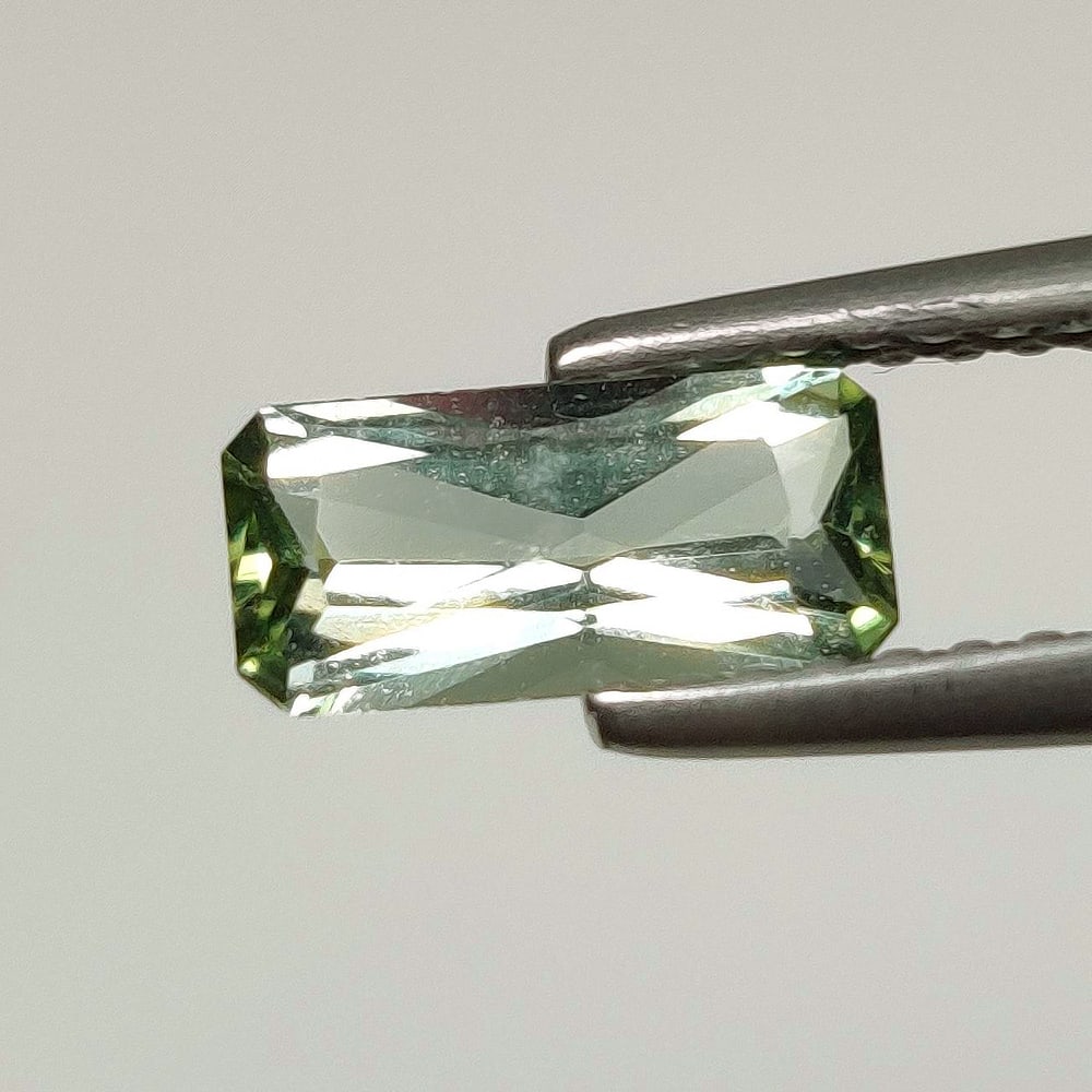 0.66 Ct Natural Green Tourmaline Octagon Cut: Weight - 0.66 Ct / Size - 8.20 x 4.00 x 2.80 mm / Shape - Octagon Cut / Color - Green / Clarity - VVS / Origin - Mozambique / Treatment - None