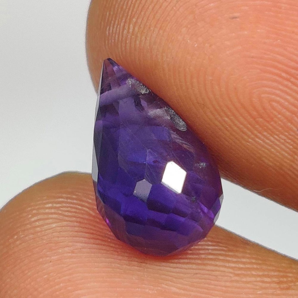 3.37 Ct Natural Purple Amethyst Pear drop beads: Weight - 3.37 Ct / Dimensions - 11.90 x 7.10 x 7.10 mm / Shape - Pear Drop beads / Color - Purple / Clarity - VVS / Origin -Brazil / Treatment - Heated