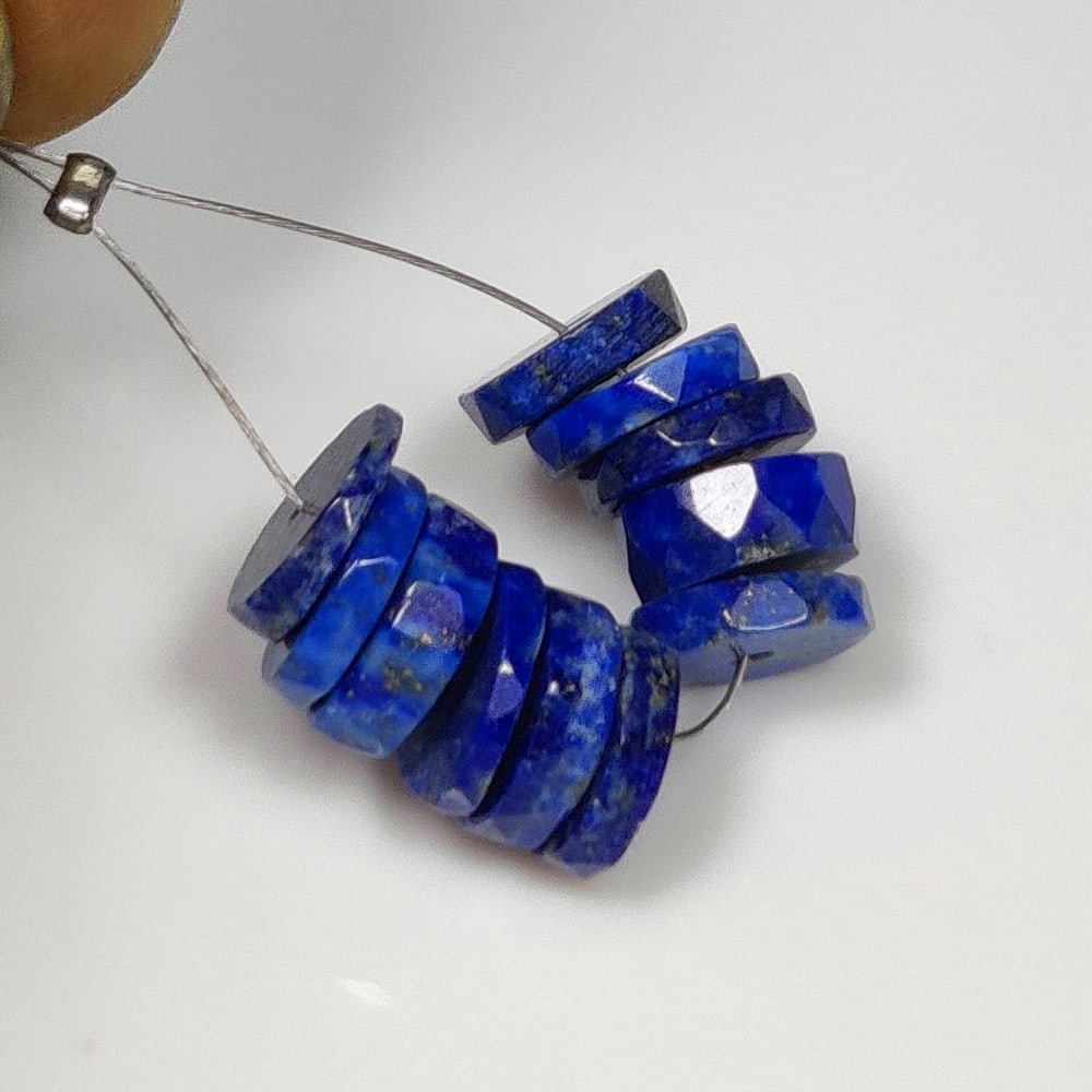 15.84 Ct Natural Blue Lapis Lazuli Round Beads (1 of 2)