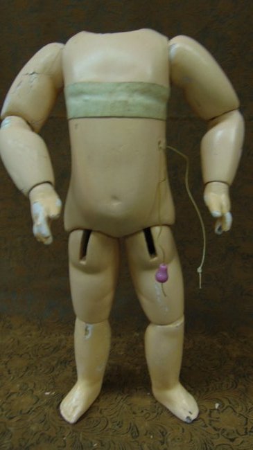 Antique Jumeau Doll Body: Antique Jumeau doll body, normal aged imperfections.
