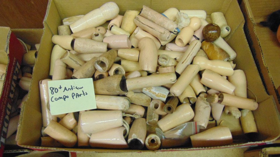 Miscellaneous Antique German Doll Parts (1 of 1)