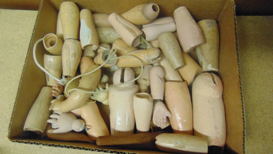 Mixed Antique Doll Parts (1 of 1)