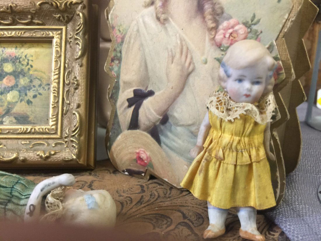 Antique Little Lady of the Yellow Mignonette Doll (1 of 2)