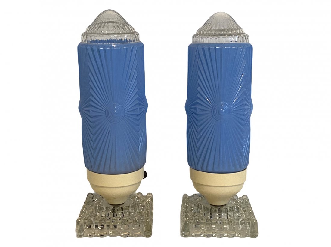 Art Deco Bullet Vanity Lamps and Headboard Lamp (1 of 7)