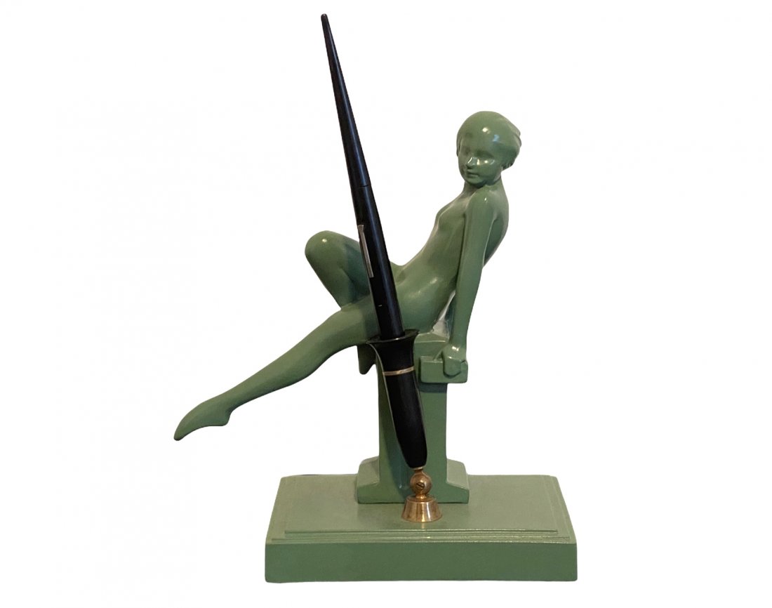 Art Deco Frankart Figural Desk Pen Holder (1 of 8)