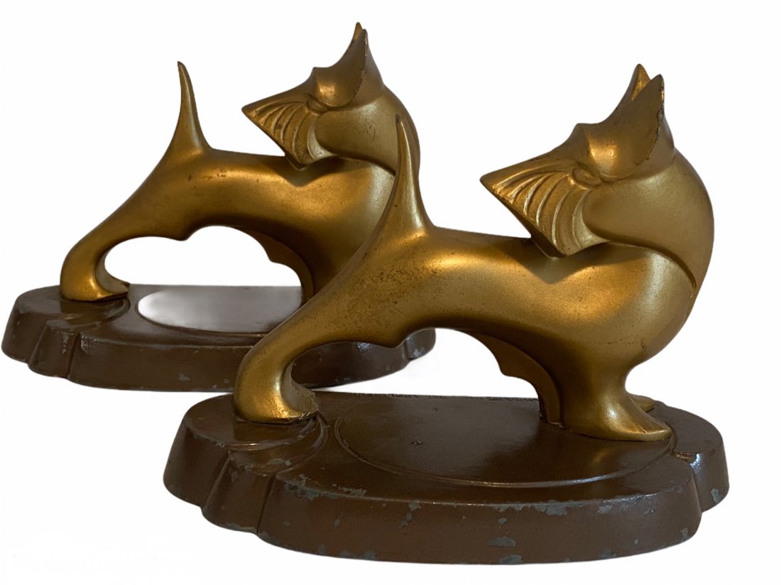 Art Deco Frankart Scottie Dog Bookends (1 of 7)