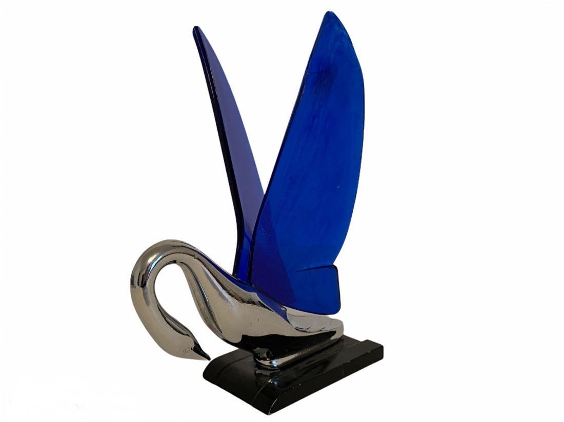 Vintage Packard Swan Hood Ornament with Lucite Wings (1 of 6)