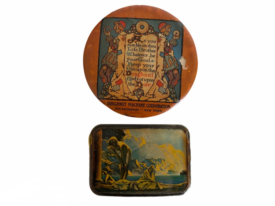 Lot of 2 Maxfield Parrish Advertising Brush and Buckle (1 of 6)