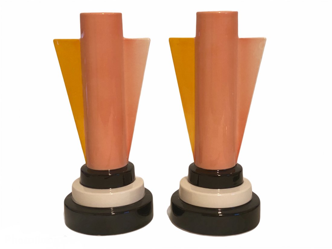 Pair of Vandor Art Deco Vases from 1985 (1 of 5)