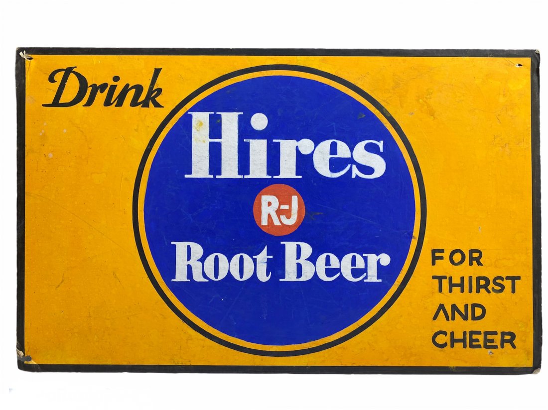 Original Illustration for Hires Root Beer Advertisement: Original Illustrations for Hires Root Beer Advertisement Sign. It measures 24 inches by 15 inches.