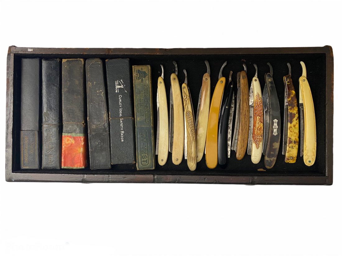 Collection of 11 Antique Straight Edge Razors (1 of 9)