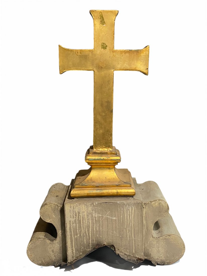 Copper Architectural Element Cross from Rectory (1 of 7)