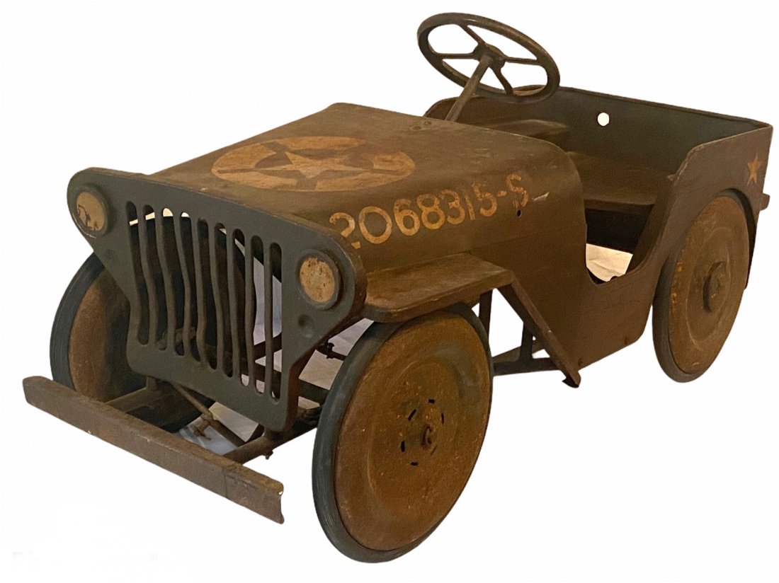 1940s WW2 Jeep Original Pedal Car (1 of 6)