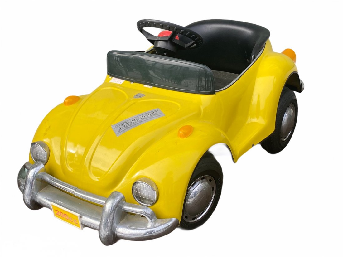 Vintage Prestige Mini Motors Yellow Volkswagen Beetle (1 of 11)