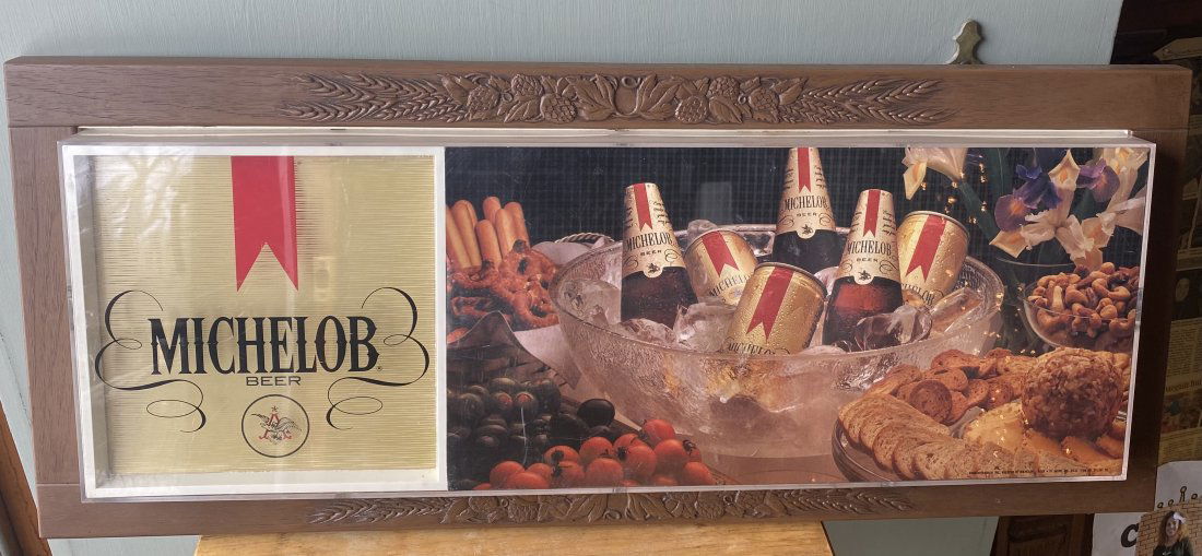Vintage Michelob Beer Advertising Bar Sign (1 of 5)