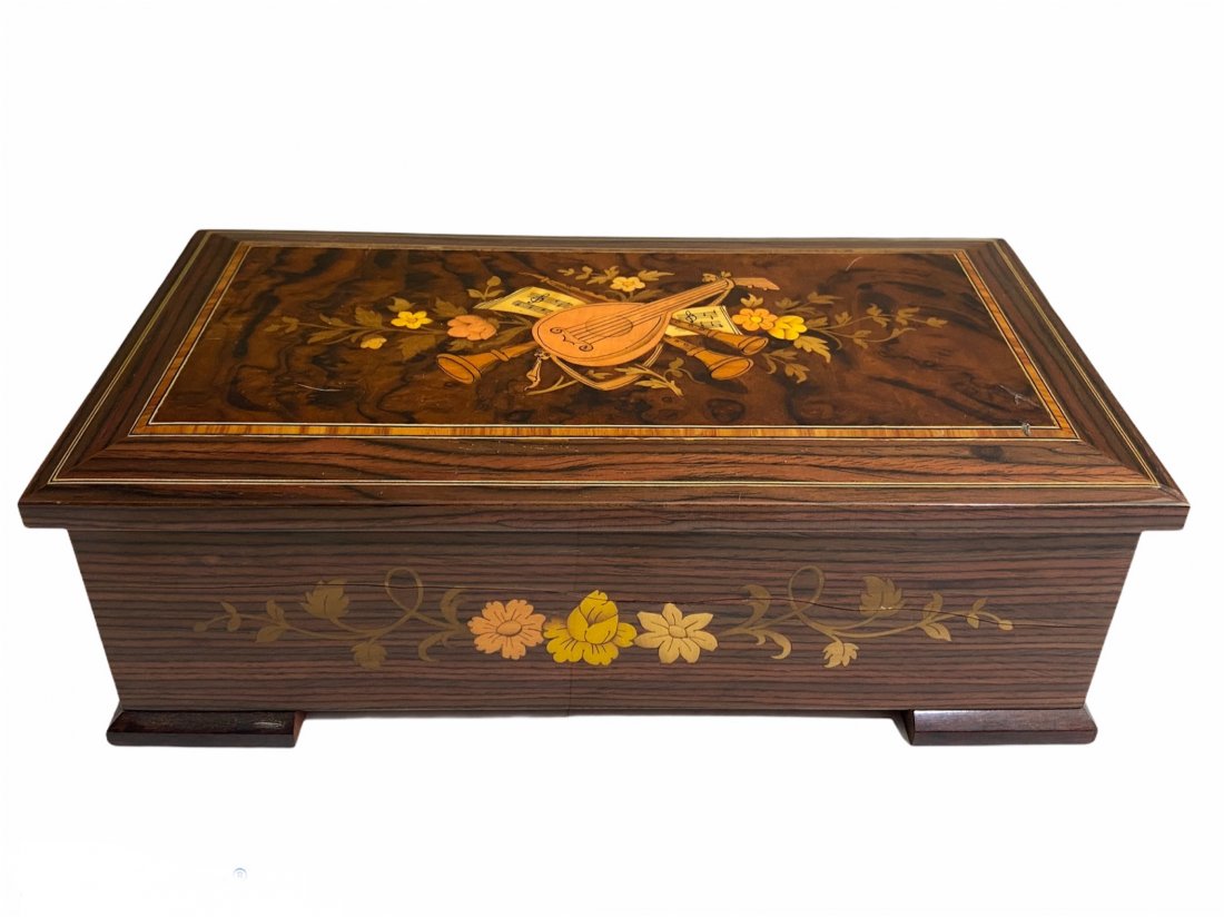 Thorens Automatic Disk Musik Works Inlaid Music Box (1 of 7)