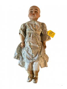 Antique Kestner 167 German Bisque Head Doll: Antique Kestner 167 German Bisque Head Doll. Marked 167 Germany on the back of the head. Approximately 23 inches tall.