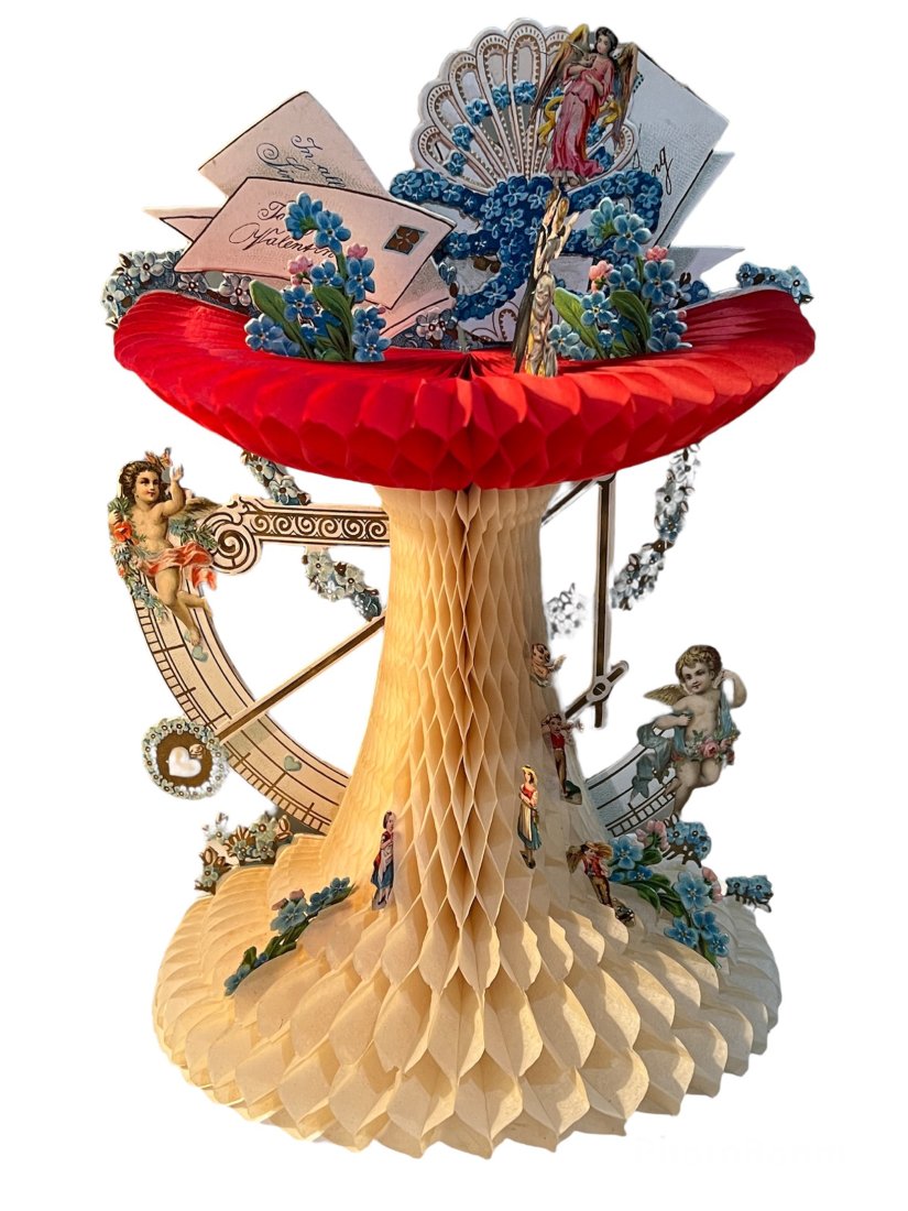 Victorian Die Cut Fold Out Honeycomb Valentineâ€™s Day (1 of 7)