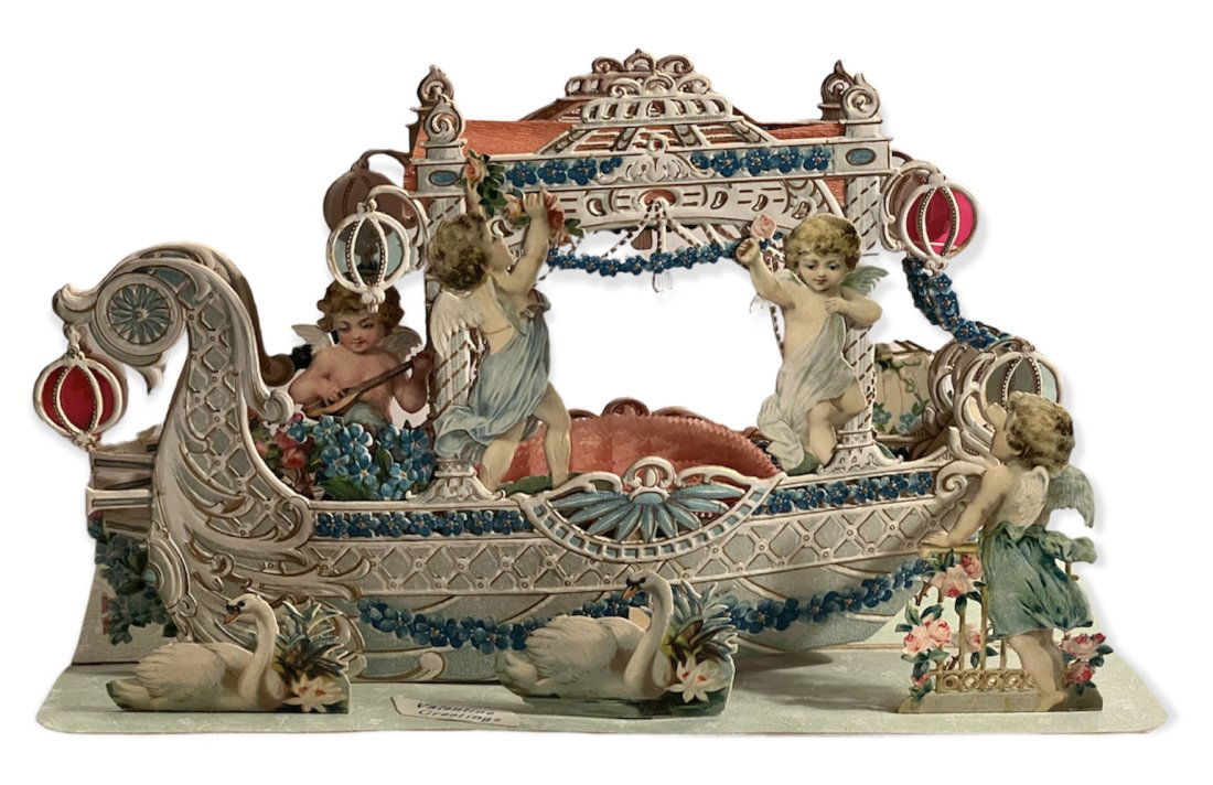 Raphael Tuck Die Cut Fold Out Embossed Valentine Card (1 of 11)