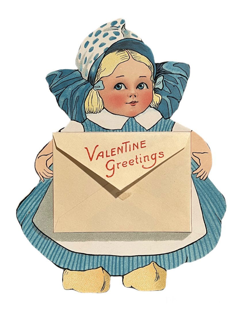 Adorable Raphael Tuck 1913 Victorian Valentine Card (1 of 9)