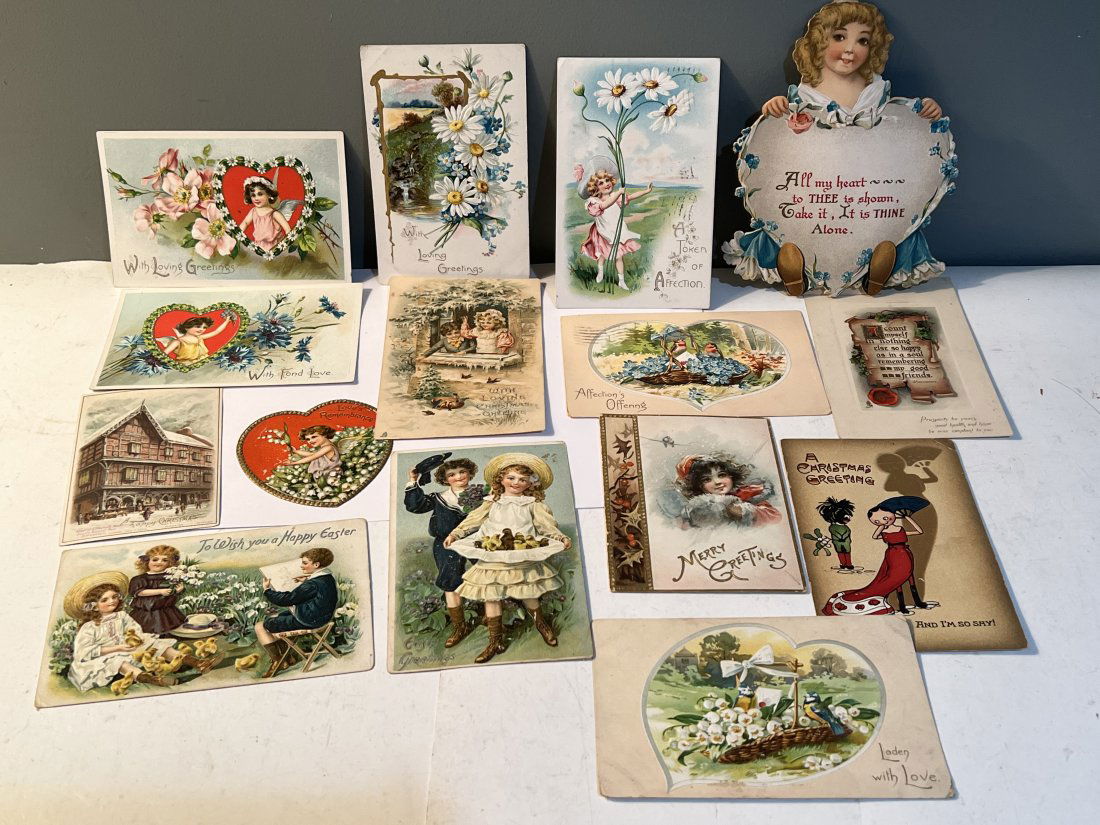 Lot of 15 Raphael Tuck Postcards and Cards (1 of 9)