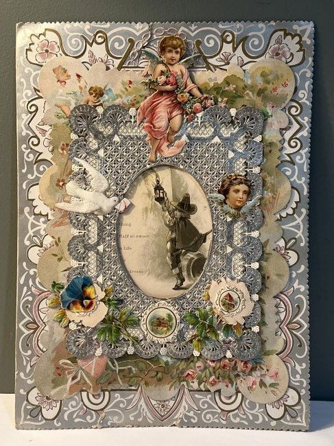 Extra Large Victorian Paper Lace Valentine Card (1 of 10)
