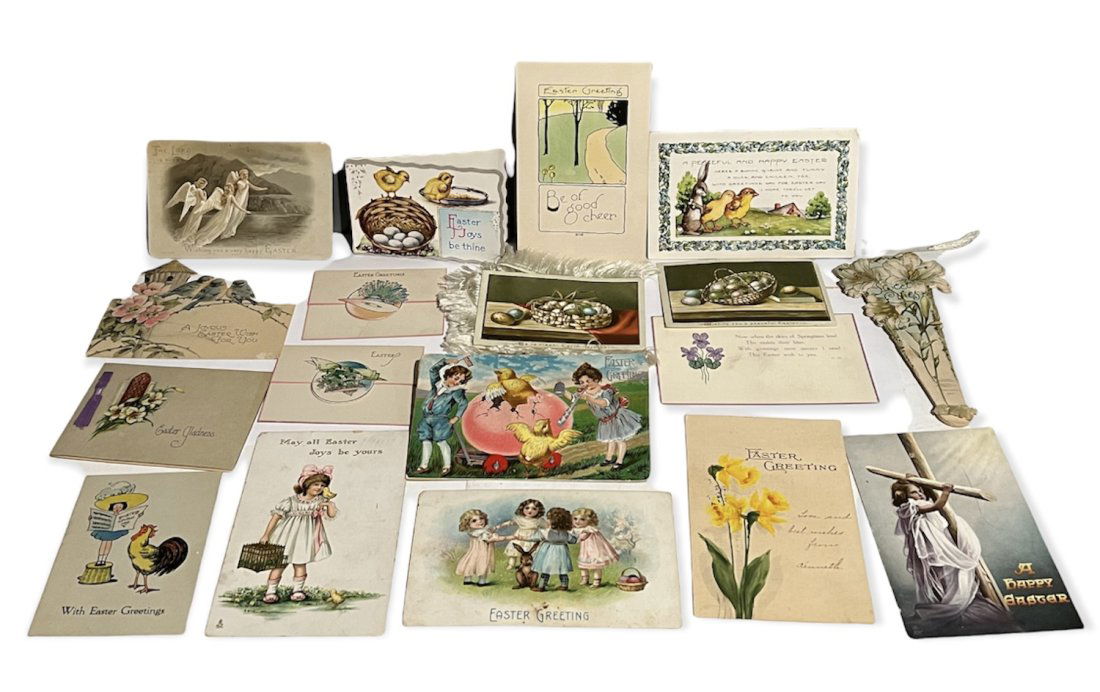 Lot of Antique Victorian Easter Cards and Postcards (1 of 10)