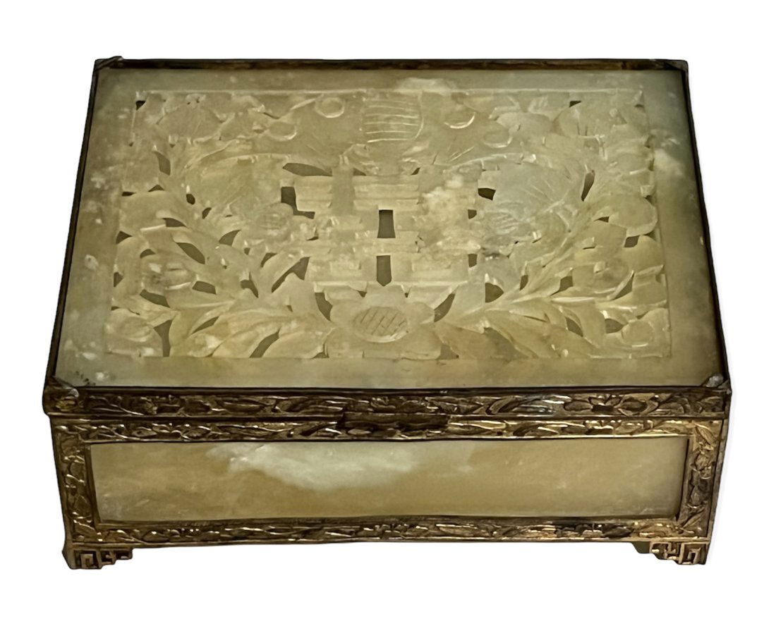 Antique Asian Carved Hardstone Box (1 of 8)