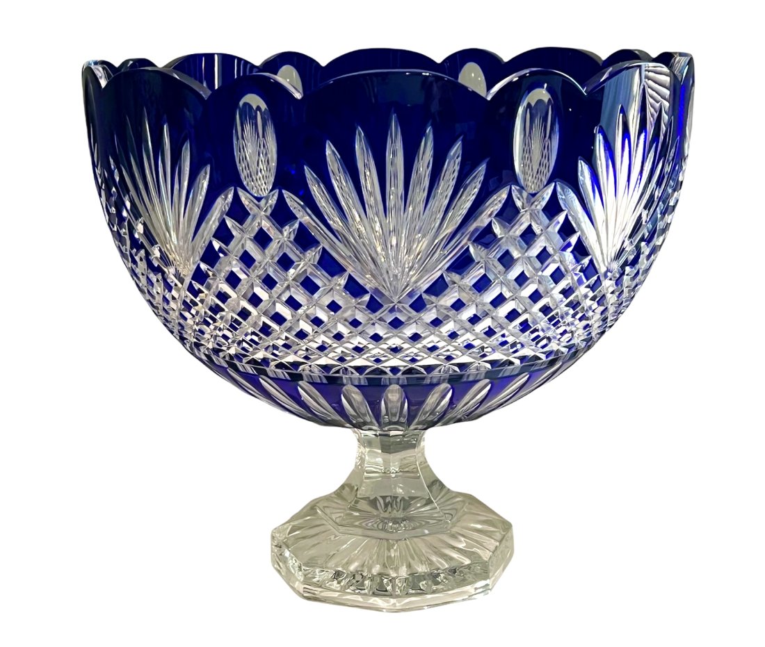 Huge Ajka Design Guild Magda Nemeth Crystal Bowl (1 of 8)
