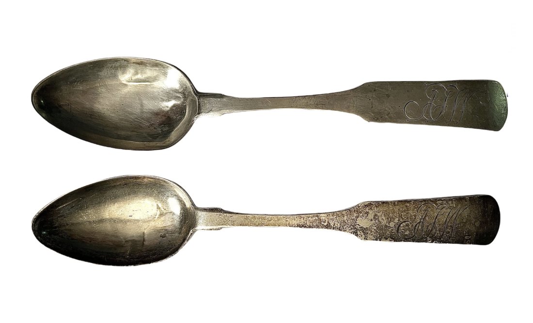 Noel Freeborn Newport Large  Coin Silver Spoons (1 of 6)