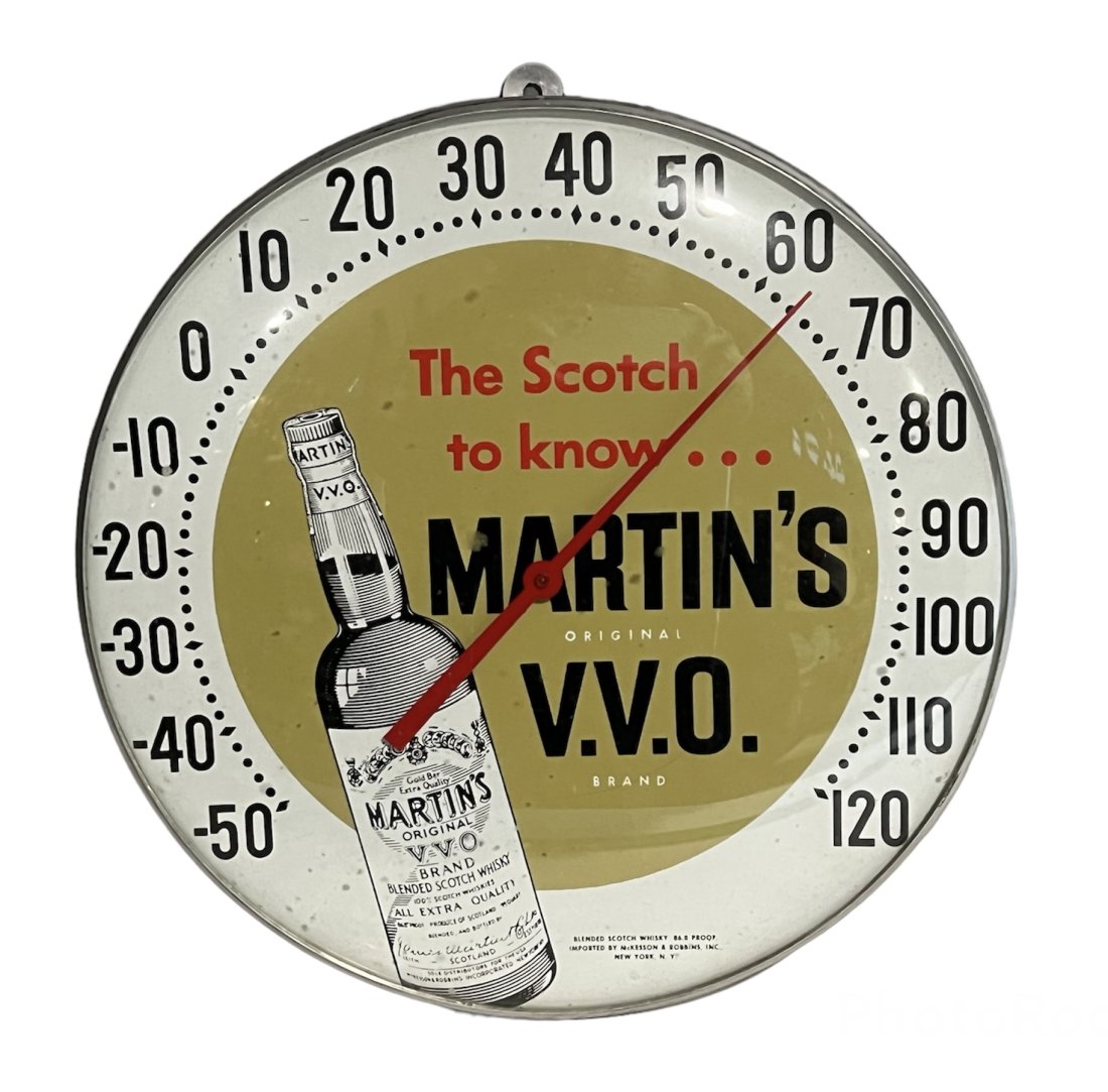 Vintage Martins VVO Scotch Advertising Thermometer (1 of 4)