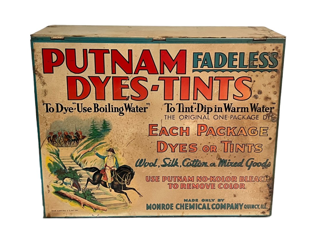 Putnam Dyes Tints Store Display Cabinet Graphics on 4 All Sides and Inside (1 of 6)